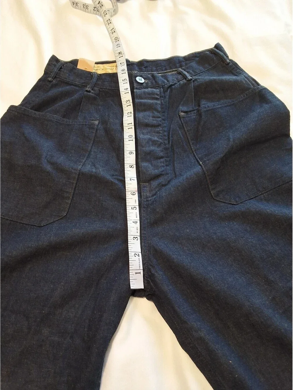 RRL Double RL Supply Co. Men's Navy Blue Denim Pants Size 28